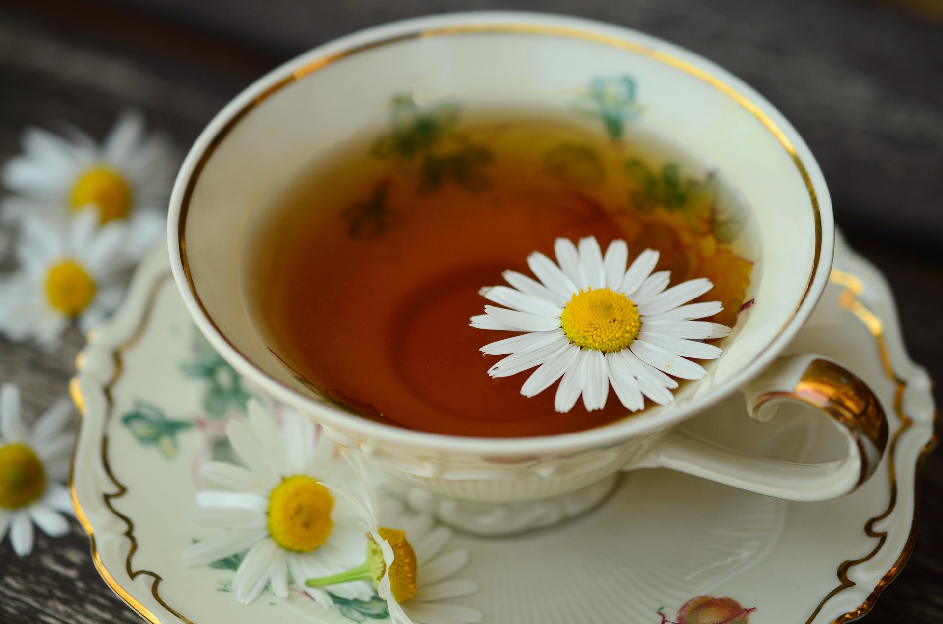 A cup of chamomile tea might help.